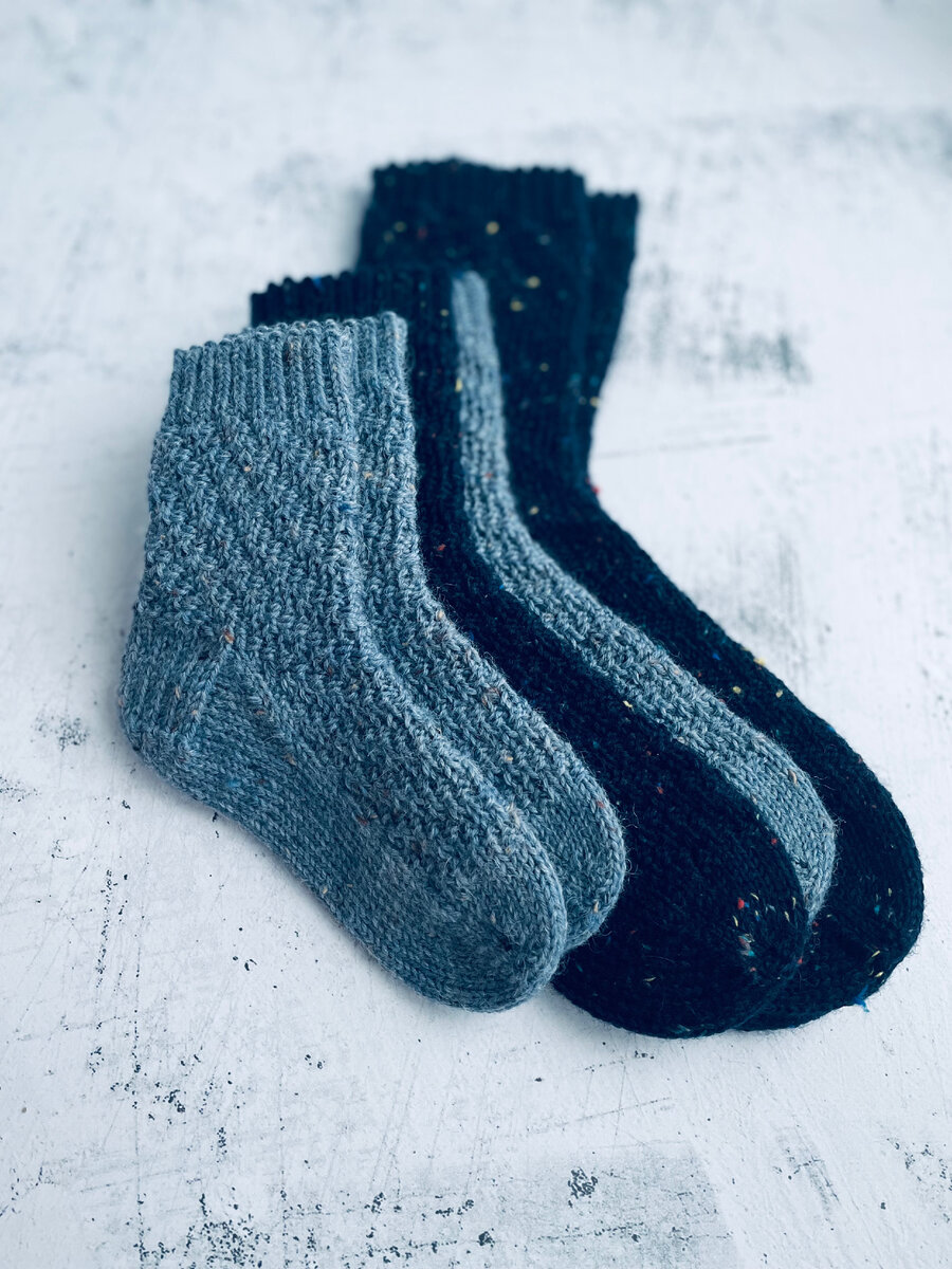 вязаные носочки Family Look 