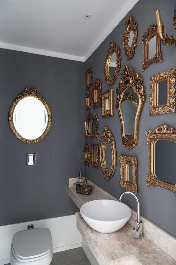 Установка зеркала в ванной — Правильное размещение в уютном интерьере! (68 фото)