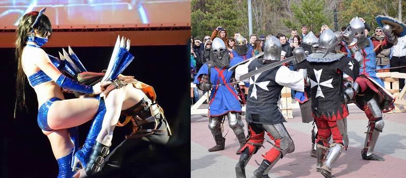 На обоих мероприятиях были боевые стычки.
