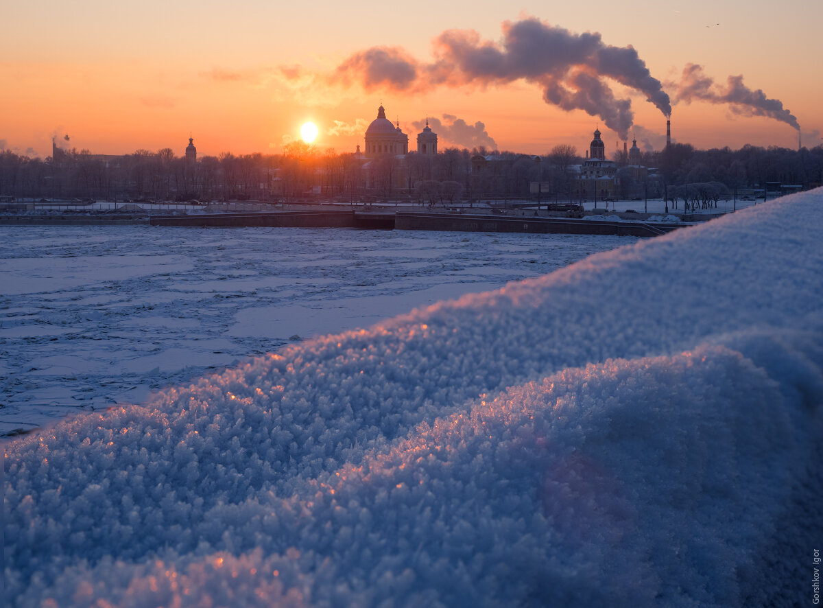 зимнее утро в москве