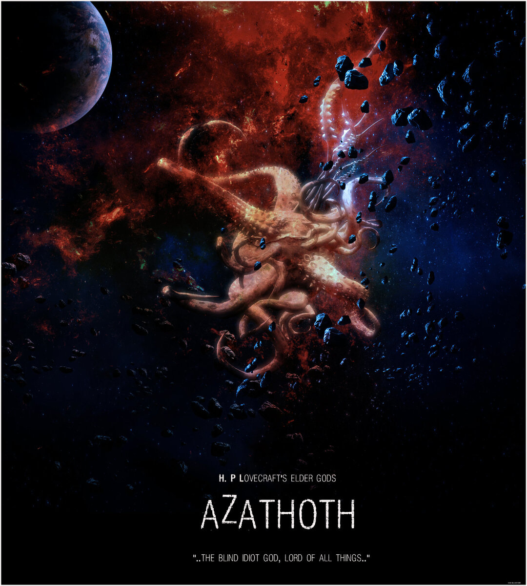Азатот в космосе // deviantart: Azathoth by ShaneGallagher