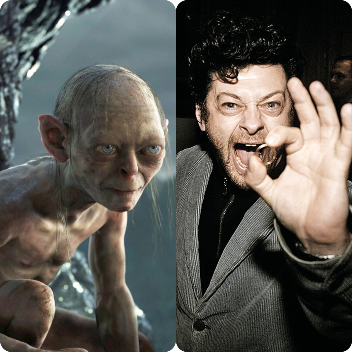                                           Энди Сёркис и его знаменитый Голлум