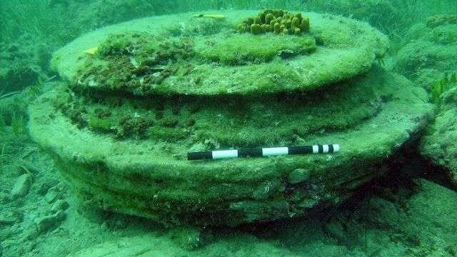Одна из подводных сооружений, обнаруженная в 2013 году.