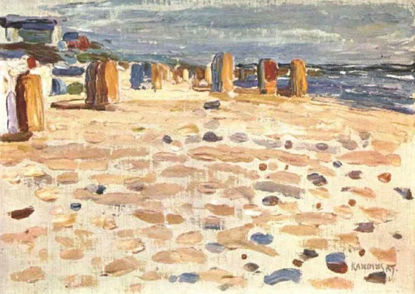 Кандинский, "Пляжные корзины в Голландии", 1904