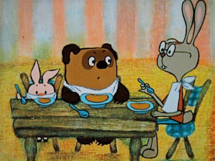 Кадр из мультфильма "Винни Пух идёт в гости"