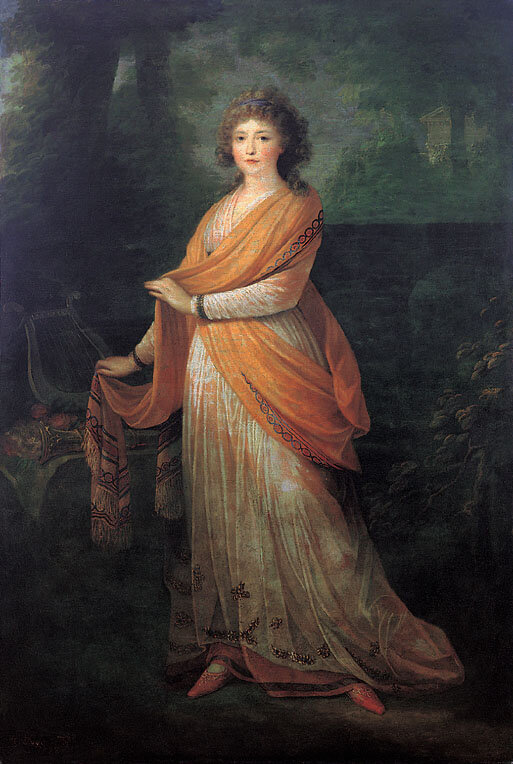 Варвара Голицына, Генрих Фридрих Фюгер, 1792 г., из коллекии Старой национальной галерея  (Берлин)