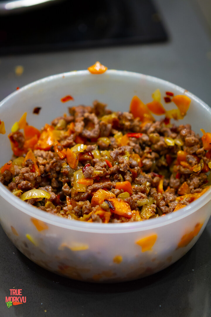 🌯 Блинчики с фаршем и овощами. Марафон начинок 7 дней – 7 начинок.