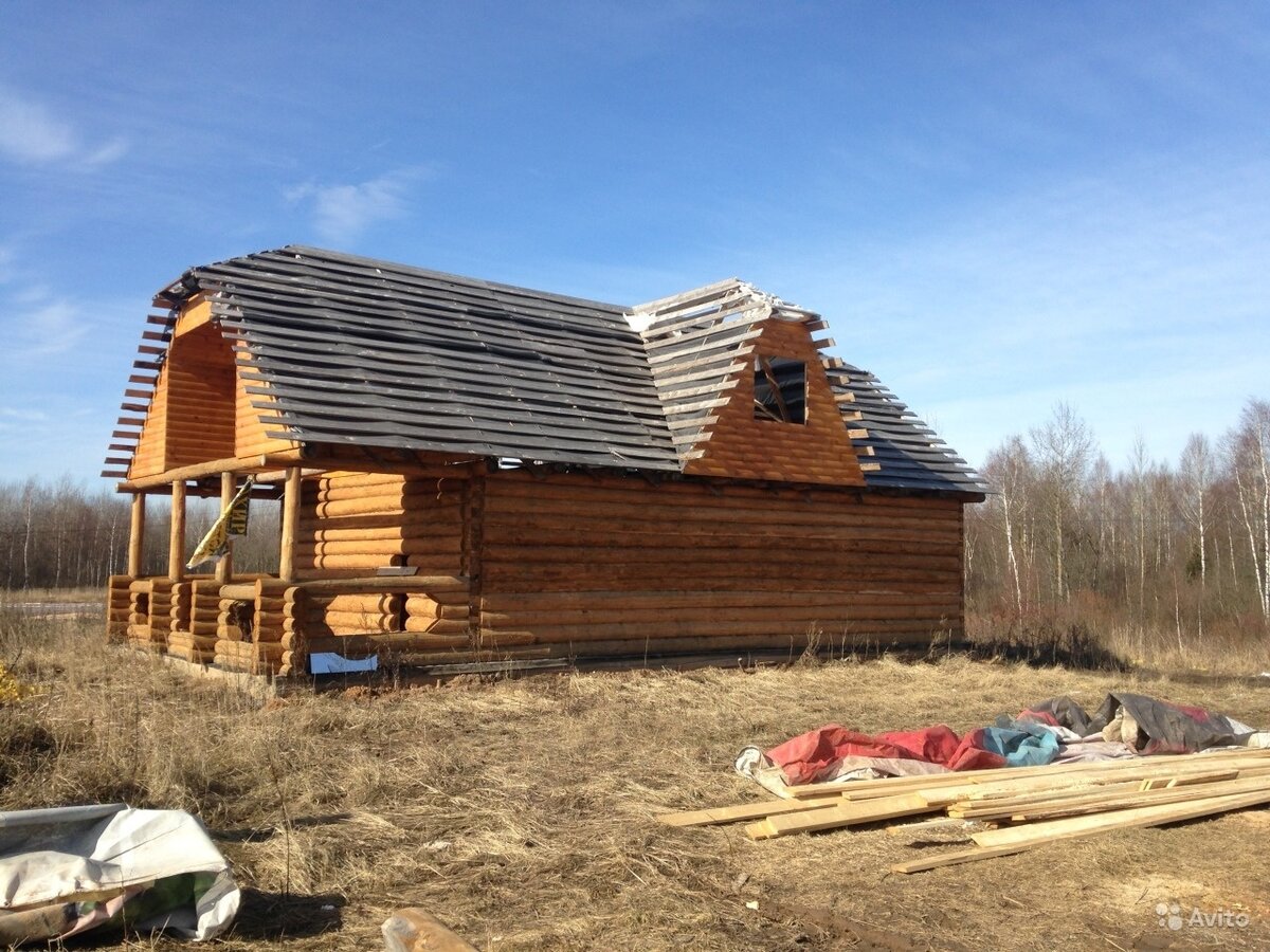 Состояние дома через год простоя.