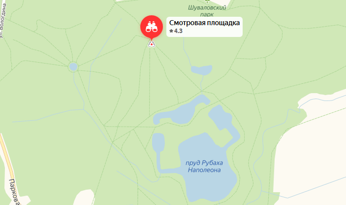 Фрагмент Яндекс.Карт