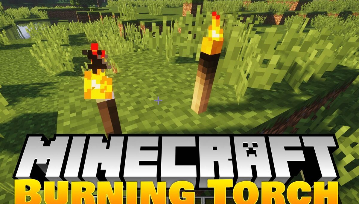 Minecraft Burning Torches Мод