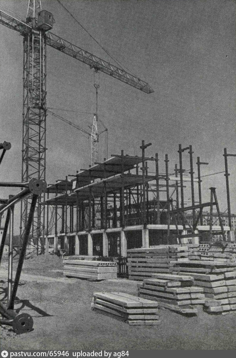 Строительство микрорайона "Лебедь", 1970-е.