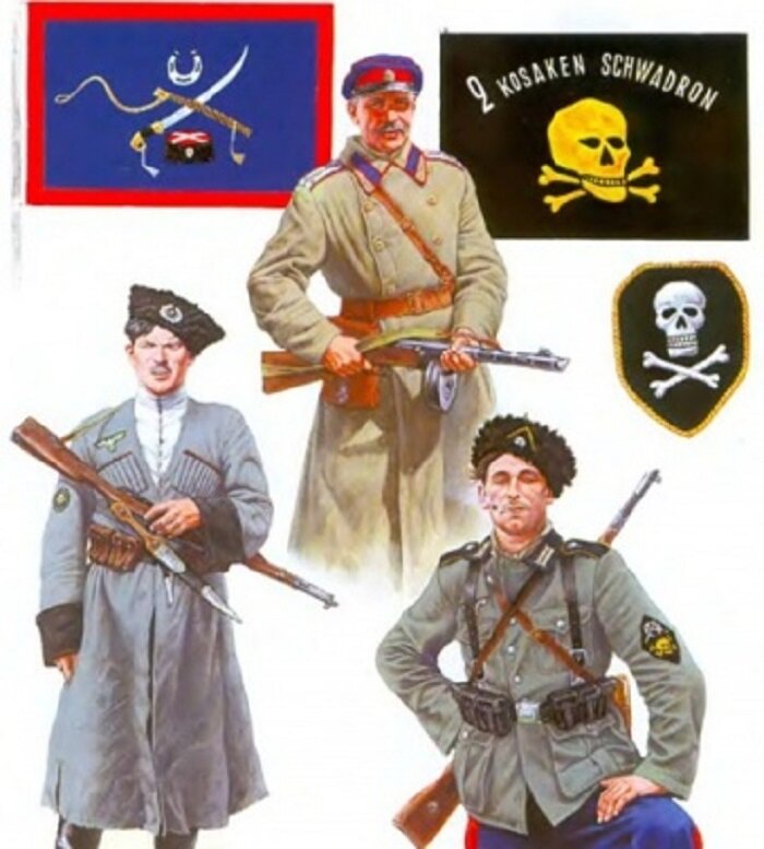 Иллюстрация из книги: Дробязко С., Каращук А. Восточные легионы и казачьи части в Вермахте. М., 2000.