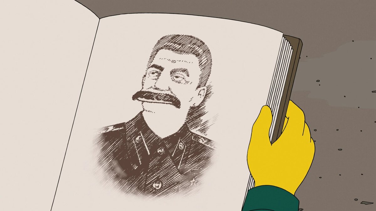 Портрет советского генералисимуса Монти Бернс нарисовал с любовной тщательностью