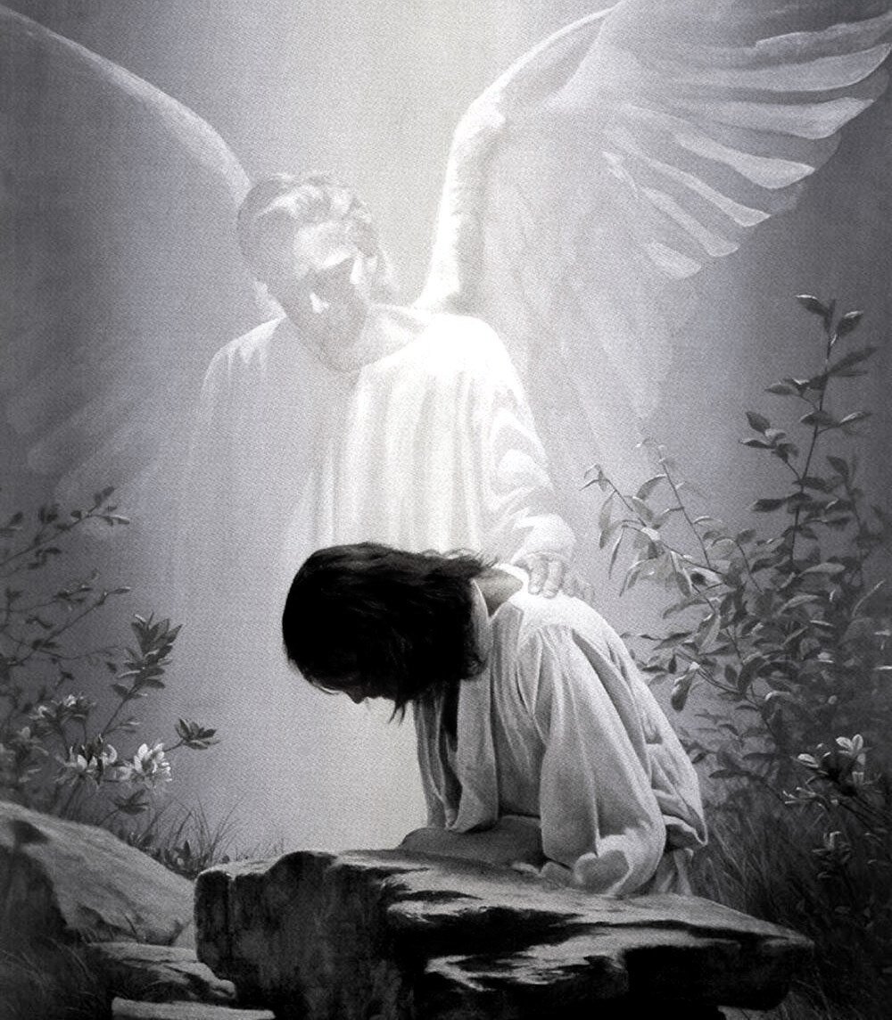 Ангелы рядом с Иисусом