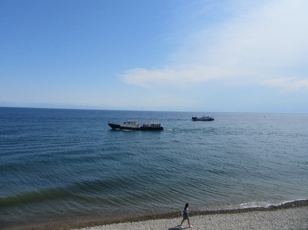 На Байкале.