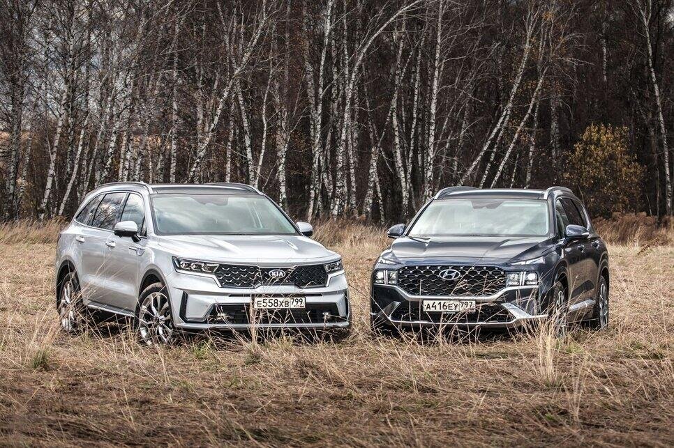 Kia Sorento против Hyundai Santa Fe
