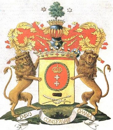 Герб графов Шереметевых ("Гербы дворянских родов России", автор-составитель Е.А. Агафонова, М.Д. Иванова. М., СП "Лексика", 1991)