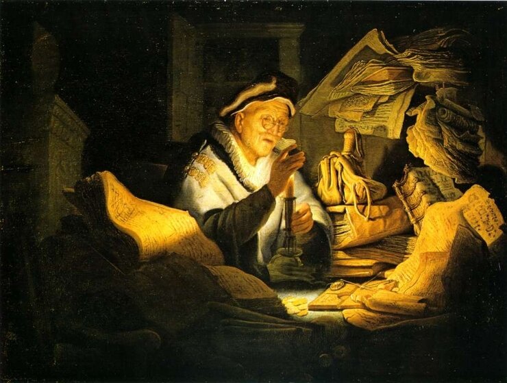 Меняла. Картина Рембрандта 1627