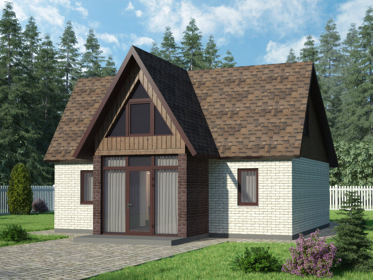 Проект дома со вторым светом