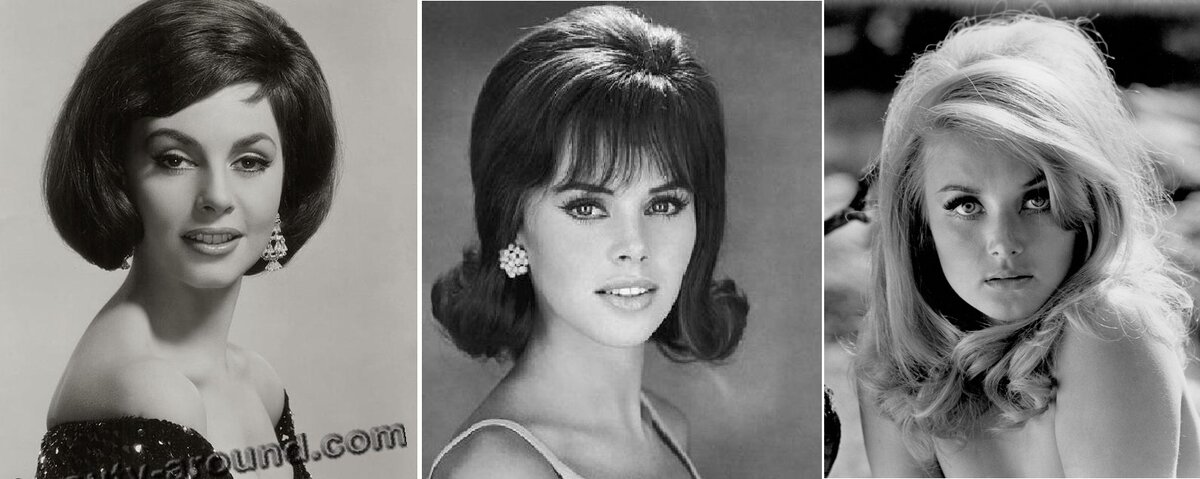 Аксессуары для волос в прическах стиля 60-х
