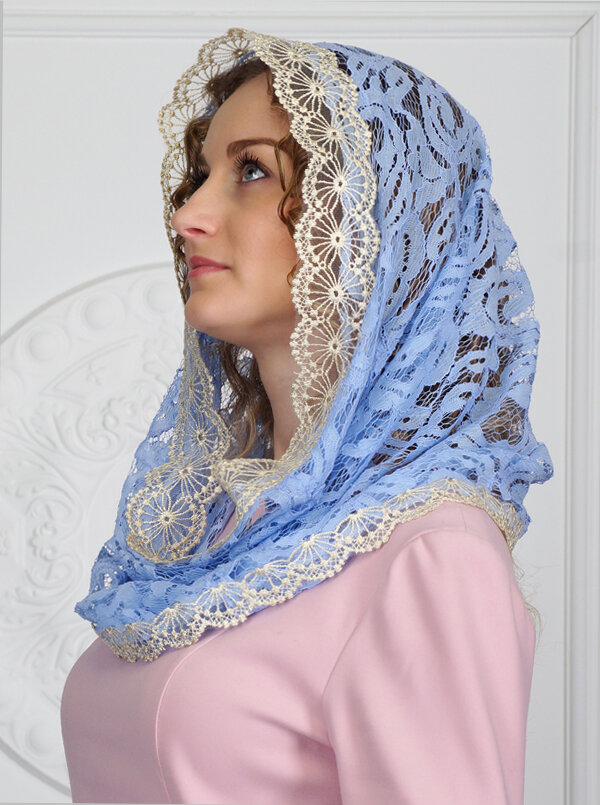 Платок в храм в виде накидки капюшона Светодива К-1