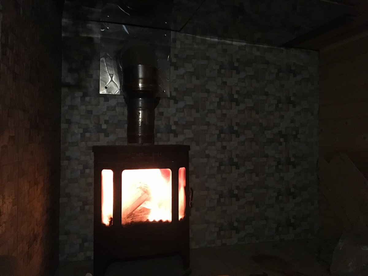 Камин на даче