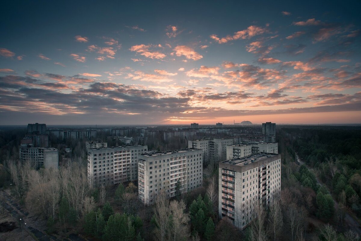 Припять, вид с квадрокоптера