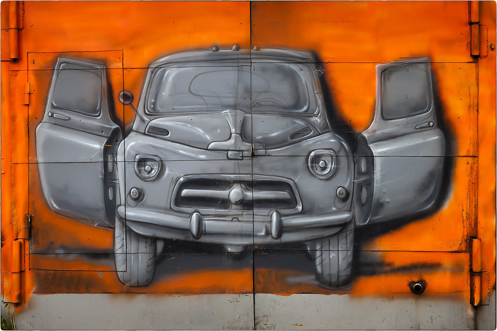 1. Граффити на СТО © NickFW