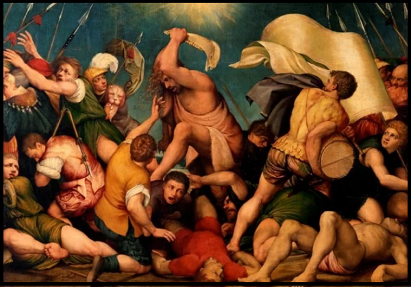 Самсон сражается с тысячей филистимлян