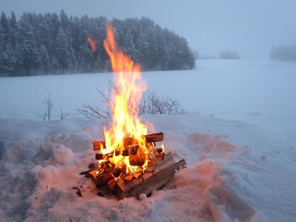 Огонь на снегу