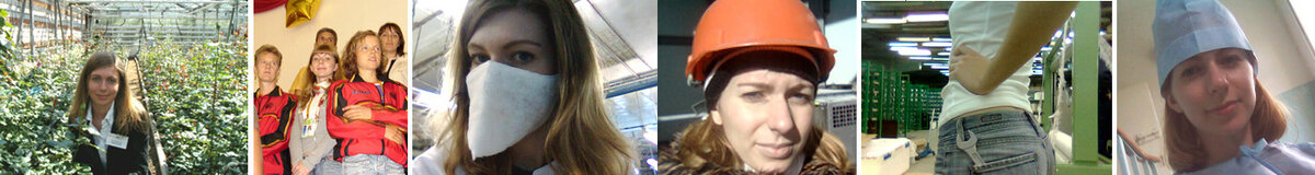 Трудовые будни устного переводчика (слева направо: совхоз Алексеевский; чемпионат мира по летнему биатлону; завод стекловолокна; стройка; тот же завод; городская поликлиника)