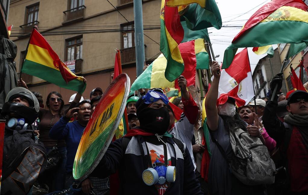 Уличные протесты. Боливия. фото с сайта mediabrest.by