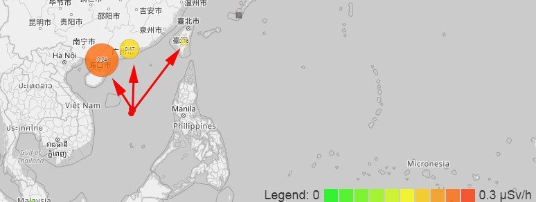 Фиксация повышения радиационного фона. Фото: Hal Turner Radio Show 
