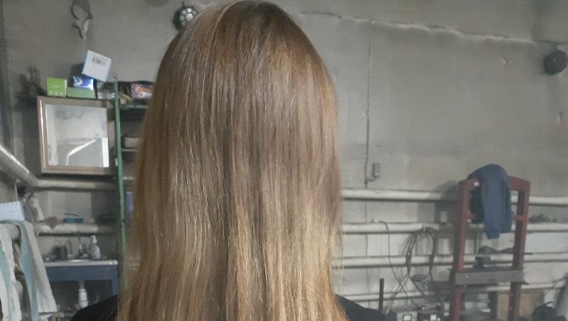 Мои достаточно ухоженные волосы. Всё благодаря соблюдению своих же советов. 