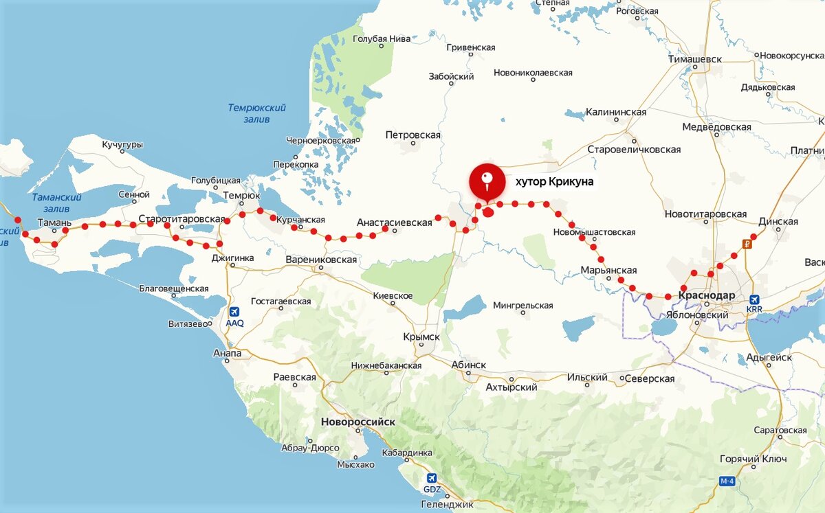 Карту краснодарский край на крымском