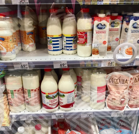 Содержание молочной продукции в нынешних продуктах равна нулю 
