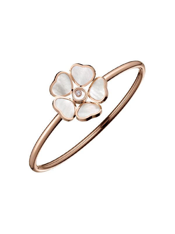Браслет Chopard Happy Diamonds из розового золота с перламутром и бриллиантами