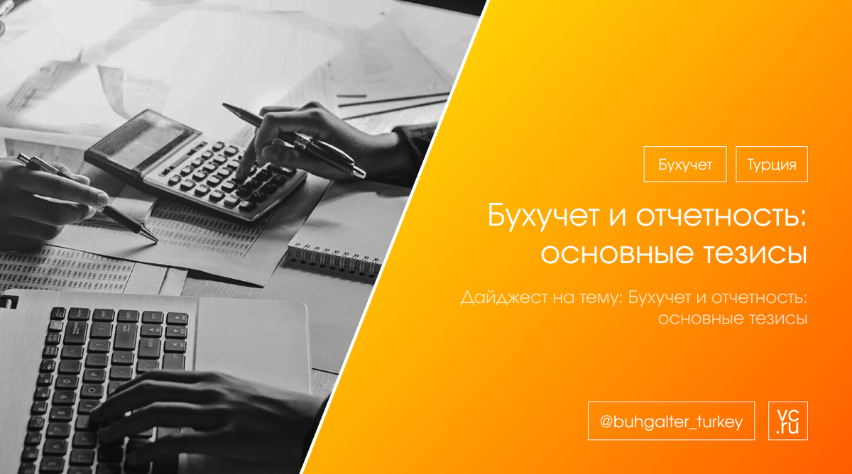 Бухучет и отчетность: основные тезисы | BCGTurkey • Авторский блог о  бизнесе в Турции | Дзен