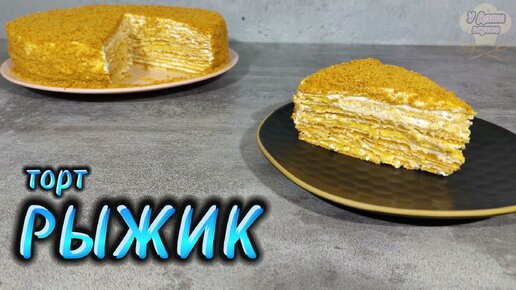 Торт Рыжик видео рецепт от Тарелкиной | Recipe | Desserts, Honey cake, Cake