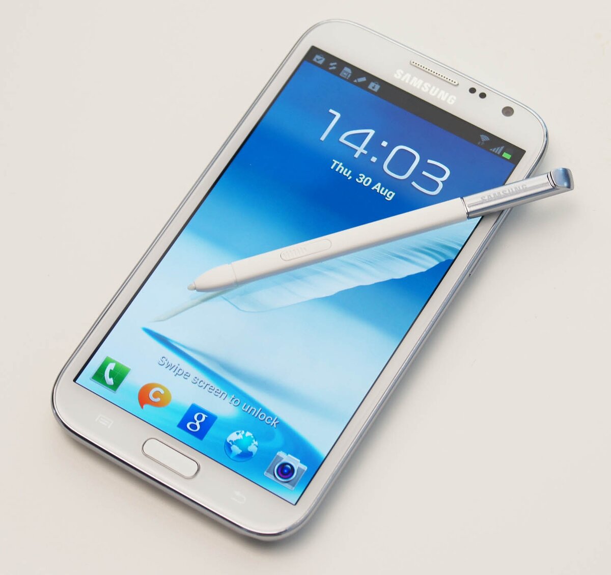 Galaxy Note II со стилусом S Pen второго поколения