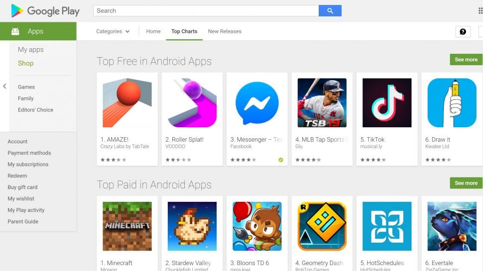 Почему в google play нет приложения