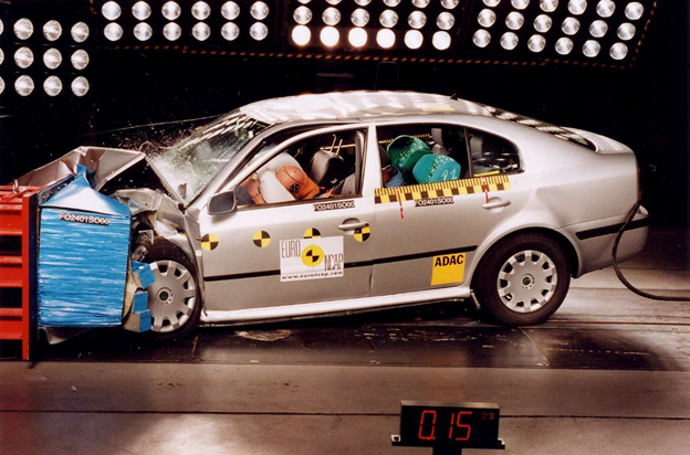 Краш-тест Skoda Octavia I поколения