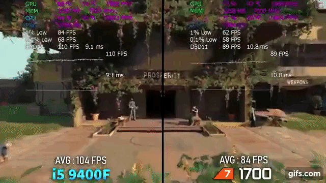 i5 9400F vs Ryzen 7 1700 - Тест в 8 играх. Техно Гуру