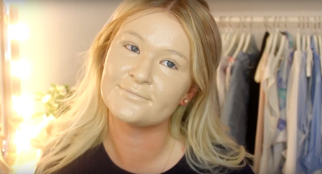 Маска из тонального крема