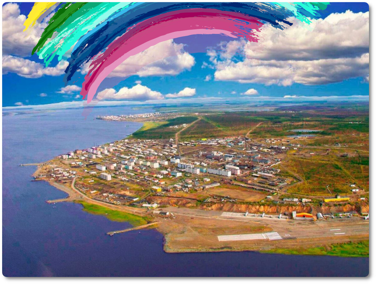 Полярный день в Черском (Фото: filarmony.ru. Коллаж: Мост Радуги)