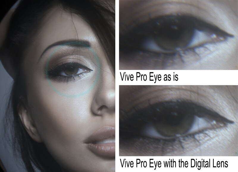 More details and no color fringing can be seen in Vive Pro Eye with Almalence Digital Lens