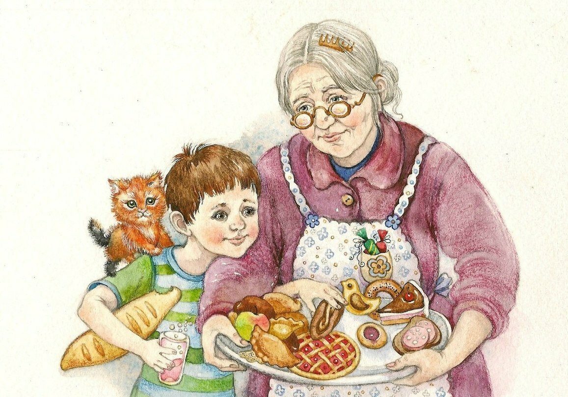 Как наши любимые бабушки уговаривают нас есть вредную еду и делают нас больными ожирением