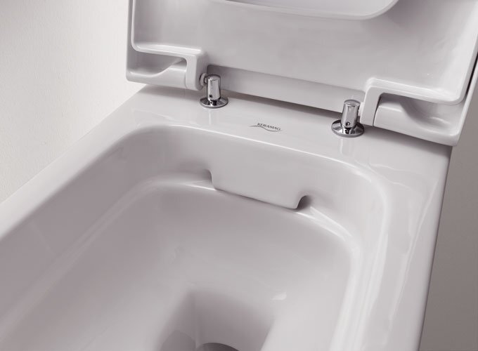 Конструкция умывания безободкового унитаза 