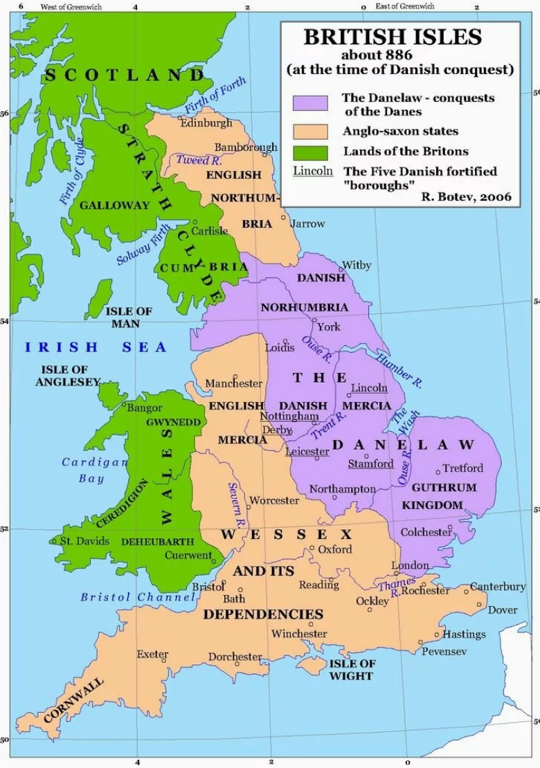 Раздел Англии при Альфреде Великом