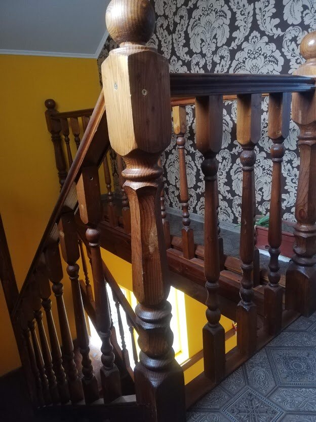 Вот такая получилась лестница у меня. Вид сверху